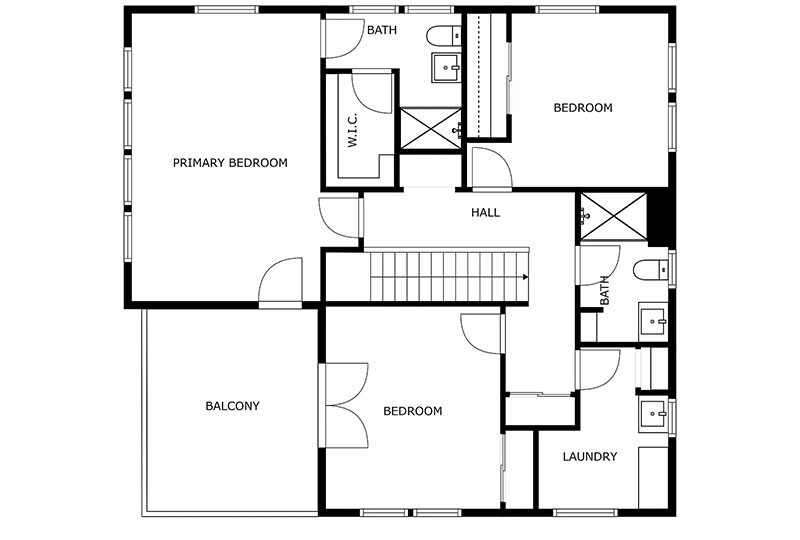 Livermore Beach House - Second Floor Plan